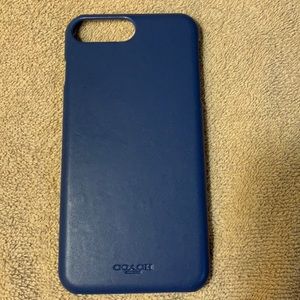 Coach leather cell phone case